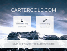 Tablet Screenshot of cartercole.com